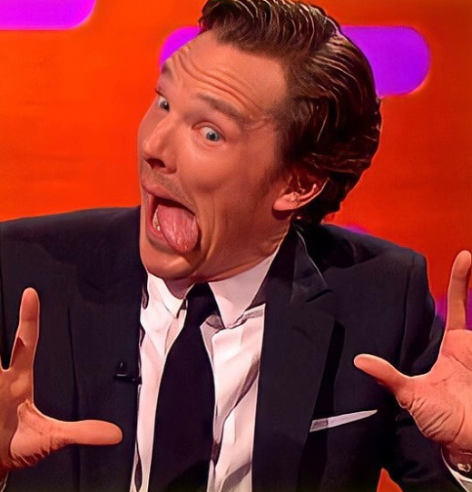 Considerado elegante, Benedict é garoto-propaganda de marcas famosas, de alta grife. Mas também é bem humorado, simples e aparece em fotos nada elegantes... 