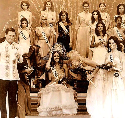 Amparo MuÃ±oz (1974) - Ã?nica Miss Espanha a vencer tambÃ©m o Miss Universo, abdicou da premiaÃ§Ã£o por nÃ£o aceitar viajar ao JapÃ£o. Depois, foi atriz de cinema, se envolveu com drogas e foi Ã  falÃªncia. 