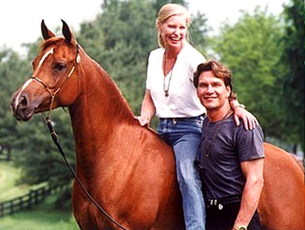 Patrick Swayze com Cavalos