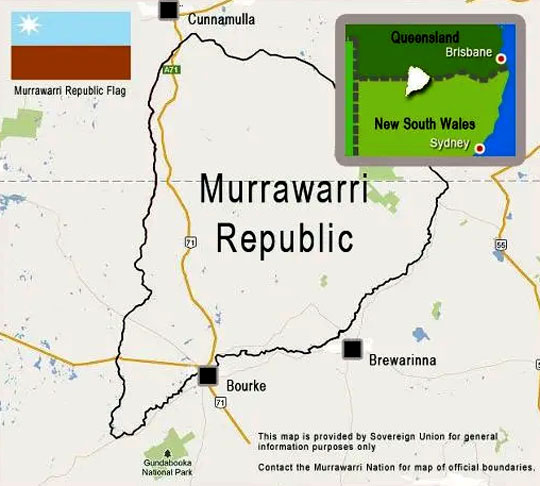 REPÚBLICA DE MURRAWARRI- Fica na Austrália. 