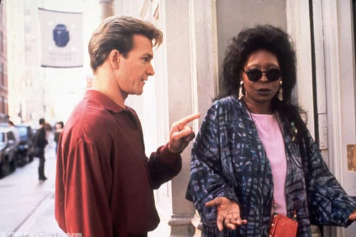 Whoopi Goldberg e Patrick Swayze