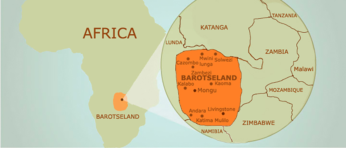 BAROTSELÂNDIA- Oficialmente pertence à Zâmbia, no Sul da África. 