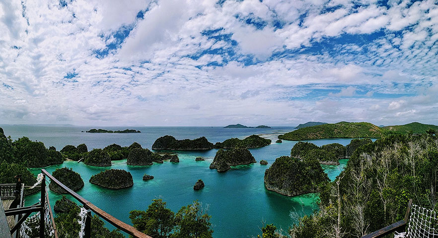 A Papua Ocidental tem belas ilhas, com praias deslumbrantes. Pontos de parada "obrigatória" para visitantes: Ilhas Padaido e Ilhas Biak.  Capital: Jayapura. 