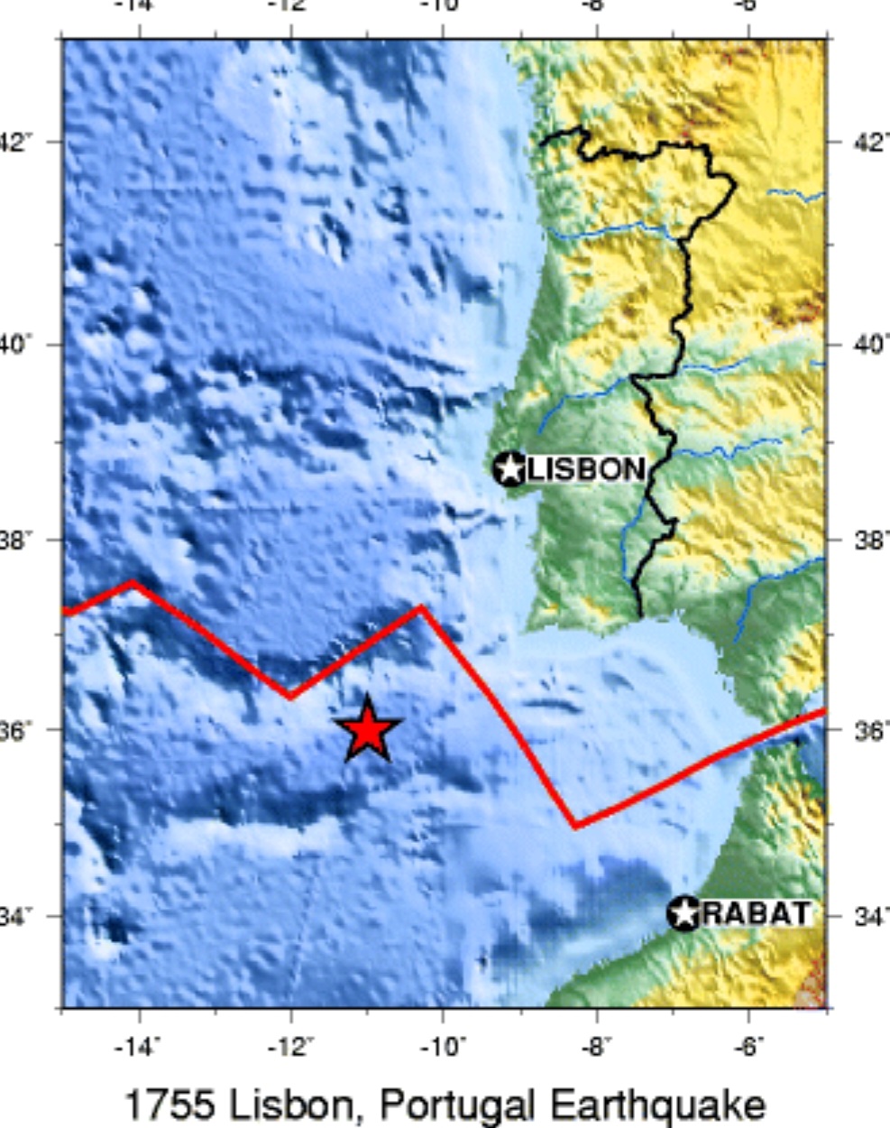 O estudo dos terremotos - a chamada Sismologia - tem origem numa tragédia que ocorreu em 1755 , quando cerca de 90 mil pessoas morreram num terremoto em Portugal. -Domínio público