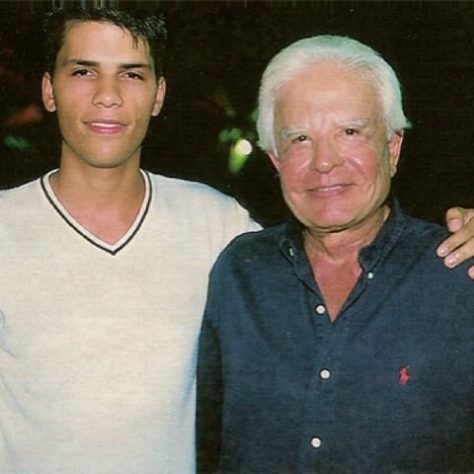Cid Moreira e Roger Moreira - Reprodução