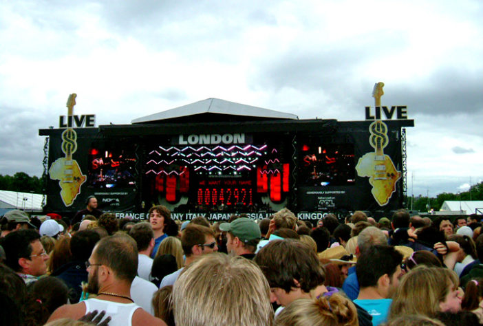 Live8, no Reino Unido, em 2005