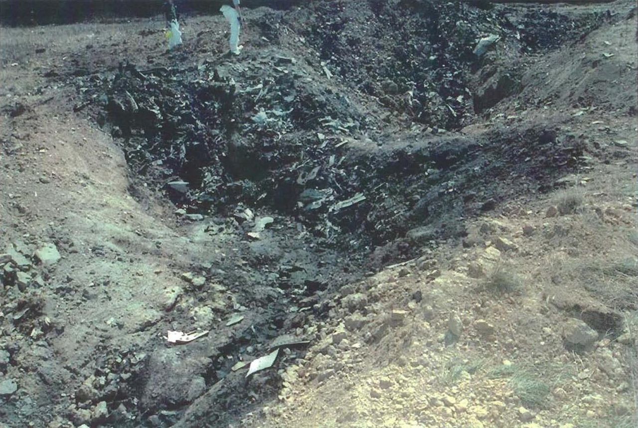 O outro foi derrubado num terreno vazio, na Pensilvânia, após ação heroica de passageiros que lutaram com os terroristas. Depois, investigadores ficaram sabendo que o alvo daqueles criminosos era o Capitólio, em Washington.  Saiba quem foram esses passageiros na galeria intitulada "Heróis do Voo 93: Conheça os passageiros que enfrentaram os terroristas", do FLIPAR.  - Domínio público 