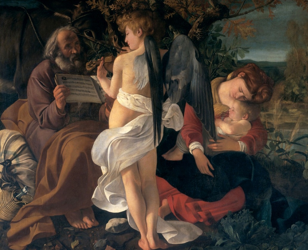 Portanto, Caravaggio tomava emprestada a imagem de pessoas comuns das ruas de Roma para retratar, por exemplo, Maria e os apÃ³stolos.