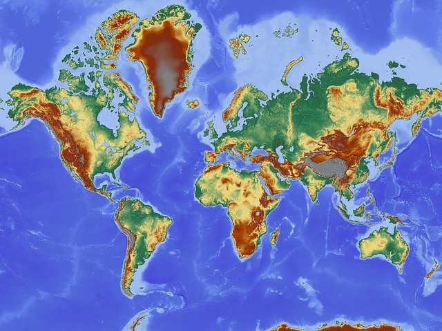 Brasil no Top10 dos países com mais riquezas naturais - Imagem de maps-for-free por Pixabay 