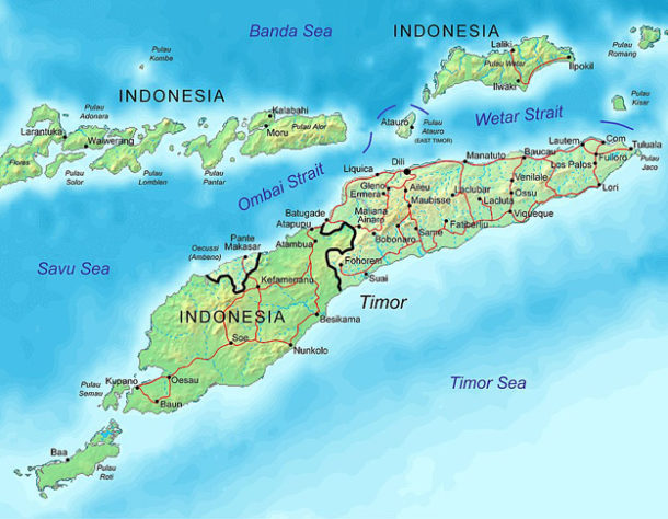 Mapa da Indonésia