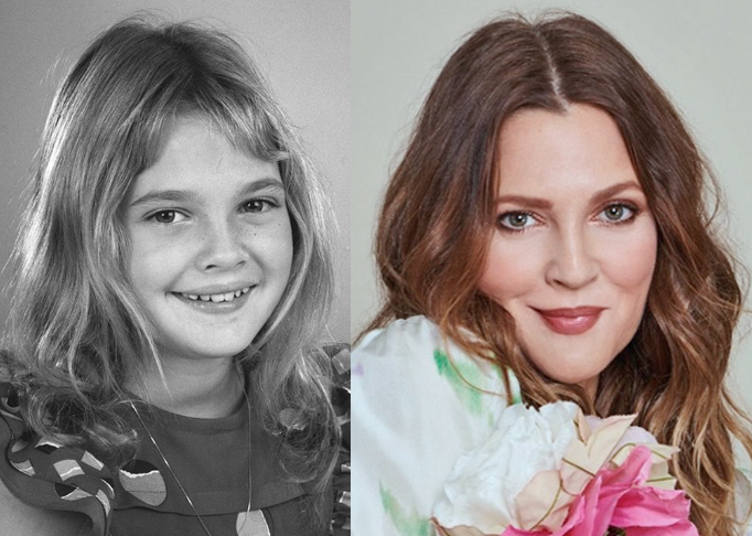 Drew Barrymore (22 de fevereiro de 1975) - Participou do filme "E.T - O Extraterrestre" quando tinha 7 anos.  Estrelou inúmeras comédias românticas, como "Para Sempre Cinderela", "Nunca fui Beijada" e "Como se Fosse a Primeira Vez", assim como o remake de "As Panteras".