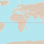 Mapa Linha do Equador -