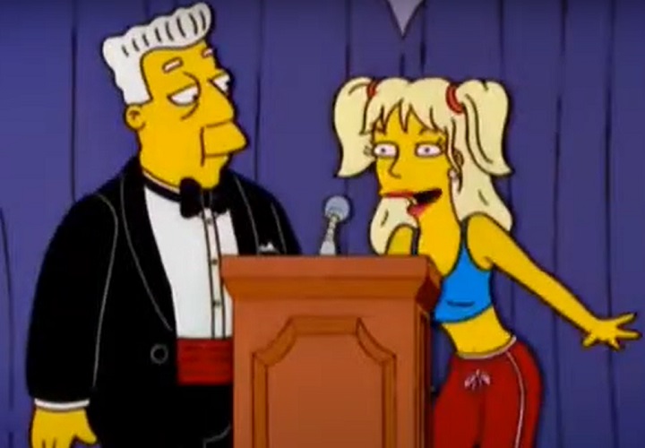 Foi transmitido em janeiro de 2000 e a cantora dublou ela mesma, sendo homenageada como "orgulho de Springfield". 