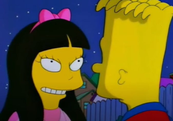 Uma das maiores atrizes da história do cinema, Meryl Streep esteve na 6ª temporada, episódio 7 de “Os Simpsons”, chamado “Namorada de Bart”. A atriz dublou Jessica Lovejoy, namorada do personagem Bart, e o episódio foi ao ar originalmente no ano de 1994.