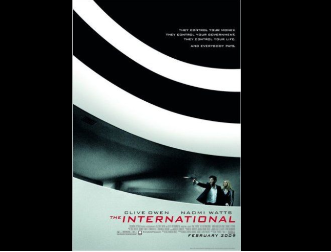 A arquitetura de camadas é tão intrigante que foi cenário de uma longa sequência de perseguição no filme "Trama Internacional" (2009), estrelado por Clive Owen e Naomi Watts. As curvas do museu são parte do pôster do filme. 