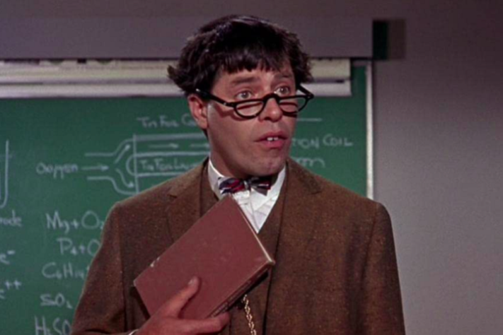 Jerry Lewis em “O Professor Aloprado” (1963) - Reprodução