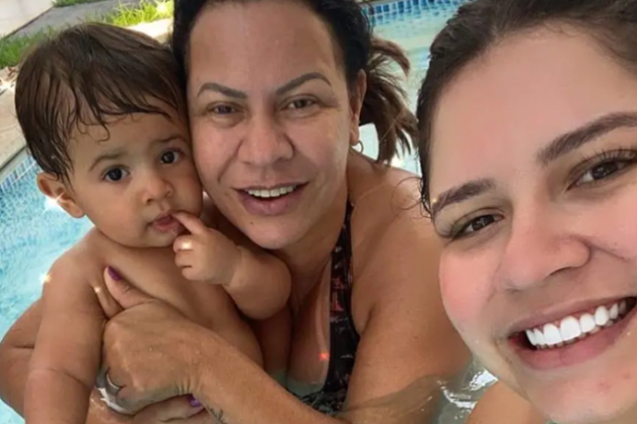 Marília Mendonça , mãe Ruth e filho Leo - Reprodução Instagram