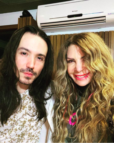Elba Ramalho e seu filho Luã