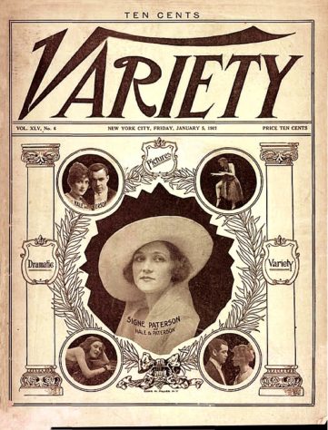 Capa da Variety de 1917