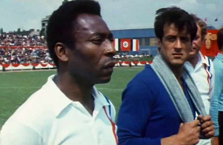Uma das curiosidades da filmografia de Stallone é a atuação ao lado de Pelé, o Rei do Futebol, em "Fuga para a Vitória" (1981), de John Huston.