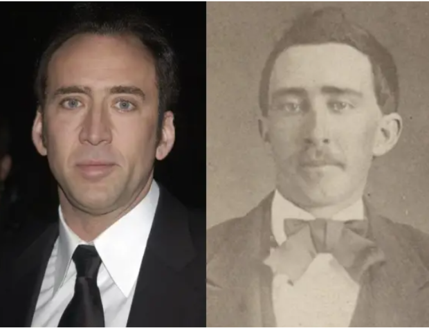 Nicolas Cage e sósia antigo