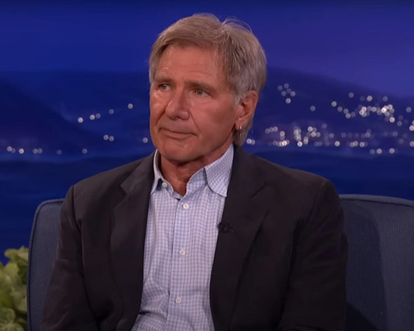 Sobre a visita de Harrison Ford, estrela de filmes como 