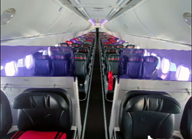 Passageiros de avião vibram ao perceberem que estão sozinhos