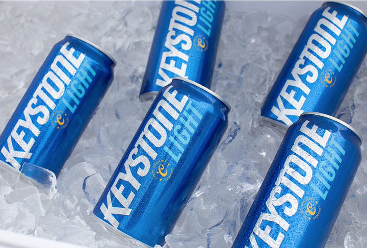  Keystone Light -  Teor alcoólico de 4,1%