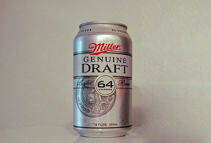 Genuine Draft 64 -  Teor alcoÃ³lico de 2,8%