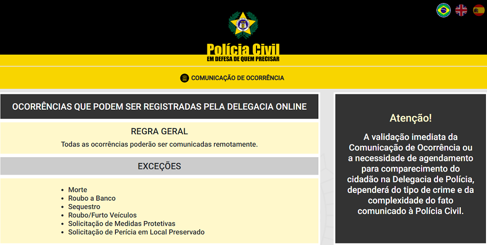 Alguns advogados recomendam fazer o B.O. mesmo que seja por precaução. Esse tipo de ocorrências pode ser feito via delegacia eletrônica.