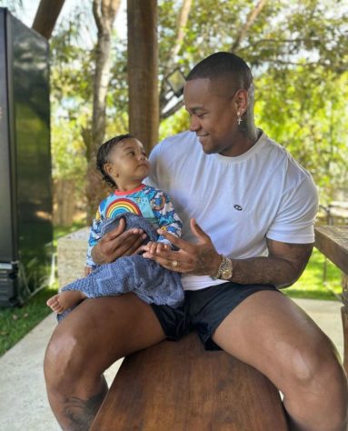 Léo Santana e sua filha, Liz