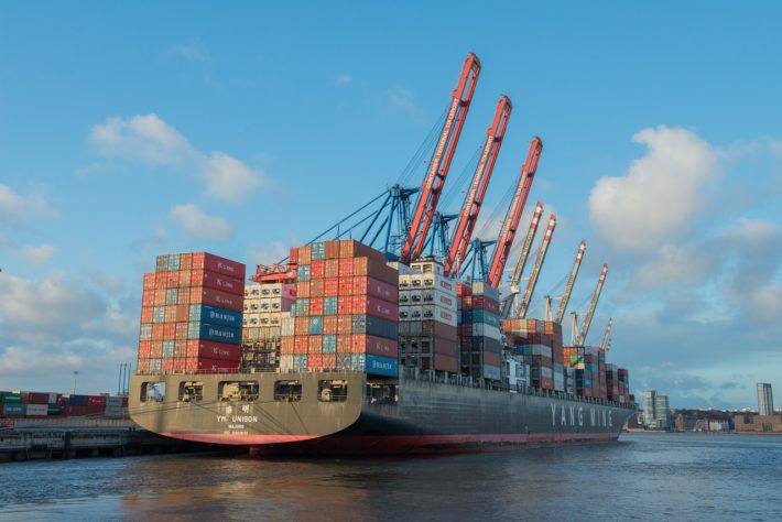 exportação, contêiner