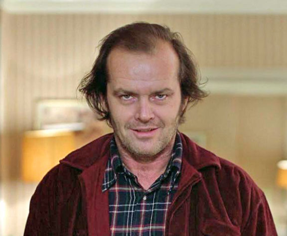 Jack Nicholson em O Iluminado - Atores aposentados