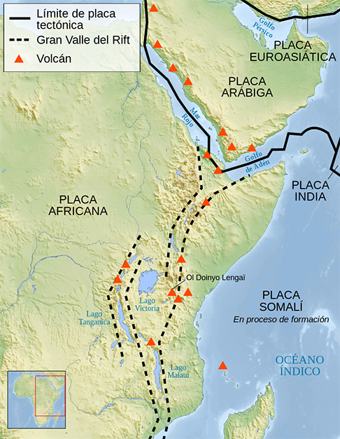 Esse processo geológico deverá culminar na separação plena dos territórios em cerca de 50.000 anos.