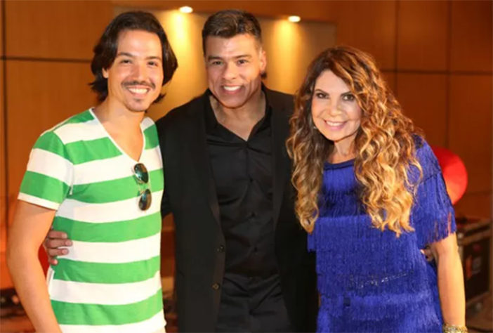 Luã Yvys, Mauricio Mattar e Elba Ramalho 