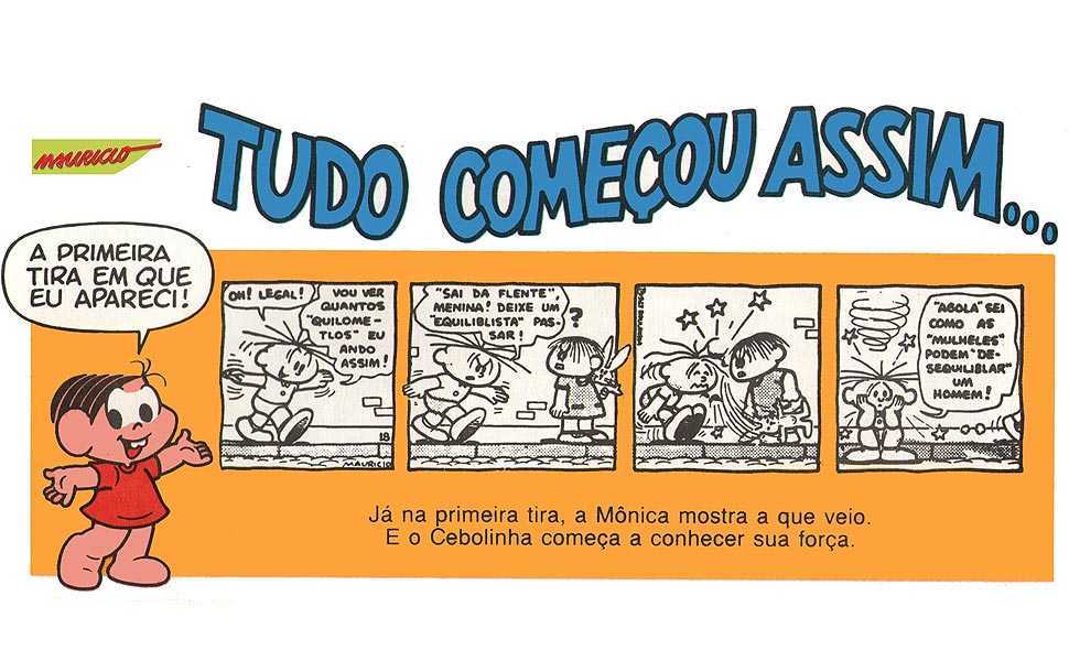 A personagem nasceu oficialmente em 3 de março de 1963, em uma tirinha publicada no jornal Folha de São Paulo.