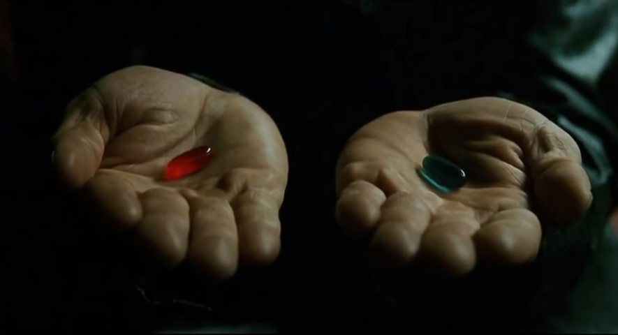O filme é inspirado por conceitos de Platão e Descartes, sugerindo que o mundo que conhecemos pode ser uma simulação. A escolha entre a pílula vermelha e a azul simboliza a decisão entre enfrentar a verdade ou viver na ilusão. A abordagem filosófica do filme reflete a profundidade que "Matrix" oferece além do entretenimento.