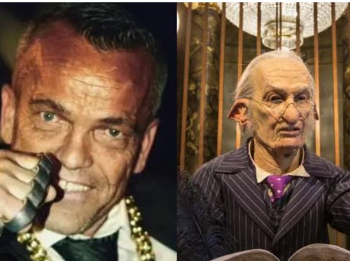 Paul Grant - Foi um dos anÃµes do Banco de Gringotts em "Harry Potter e a Pedra Filosofal". Media 1,32m e fez outros papÃ©is que exigiam nanismo,  Foi encontrado desmaiado na estaÃ§Ã£o de King's Cross e teve morte cerebral no hospital aos 56 anos.