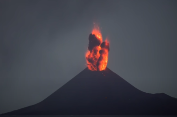 erupção Anak Krakatoa 2018