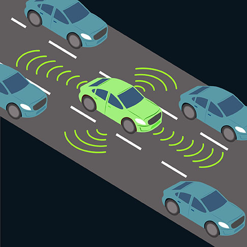 Para carros com motoristas humanos, o sinal branco indicaria apenas que les deveriam seguir o veículo à frente e confiar no fluxo coordenado pelo carro autônomo, sem tomar decisões próprias. Quando o número de carros autônomos não fosse suficiente, o método tradicional funcionaria normalmente.