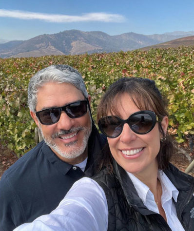 William Bonner com a esposa, Natasha Dantas