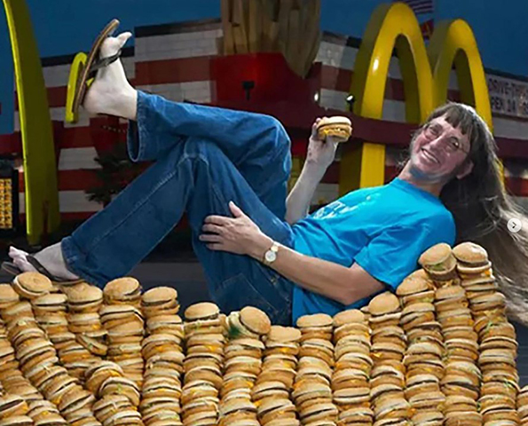 Já o americano Donald Gorske entrou no Guinness por passar 50 anos comendo pelo menos um Big Mac, lanche do McDonalds, por dia. Foram mais de 25 mil hamburgueres ingeridos. 