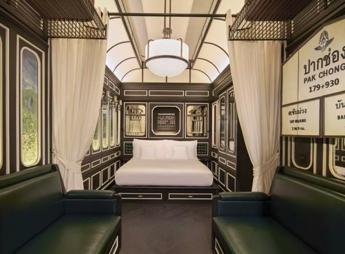 Resort na Tailândia faz sucesso com suítes em vagões de trem