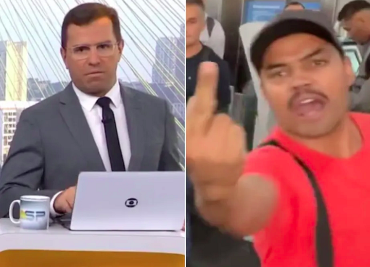 Depois, Bocardi tentou se justificar: 