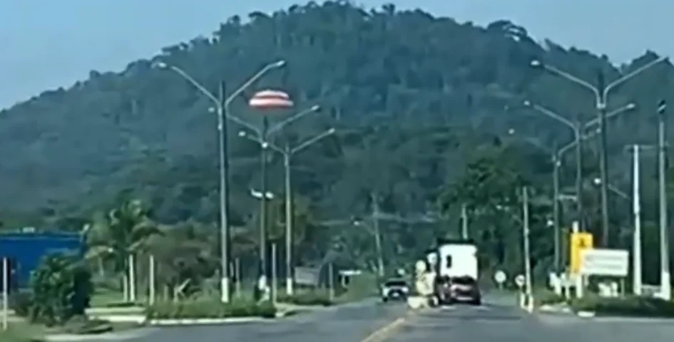 Ao perceber que o avião estava falhando, o piloto acionou o sistema, que faz com que o paraquedas seja expelido como  um foguete. Um processo que leva apenas dois segundos. -Reprodução de vídeo 
