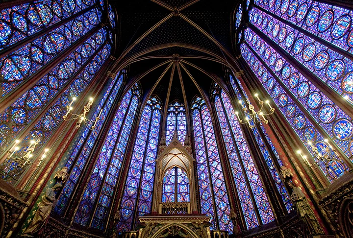 Sainte-Chapelle, França - Vitrais Valiosos