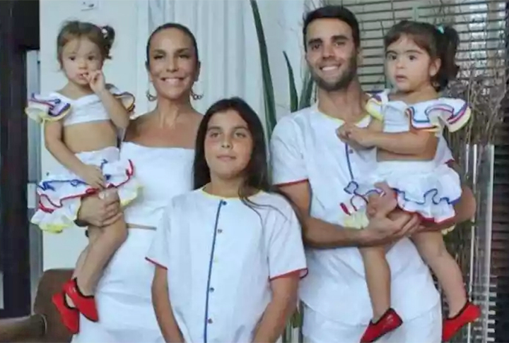 A cantora e Daniel Cady tÃªm trÃªs filhos: Marcelo, de 15 anos, e as gÃªmeas Helena e Marina, de sete anos.
