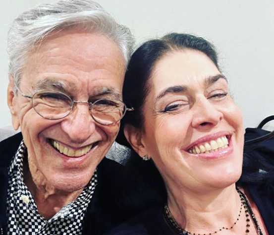 Caetano Veloso e Paula Lavigne - Reprodução/Instagram