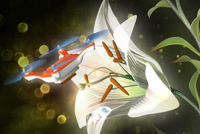 Japoneses desenvolvem drones-abelhas para polinização