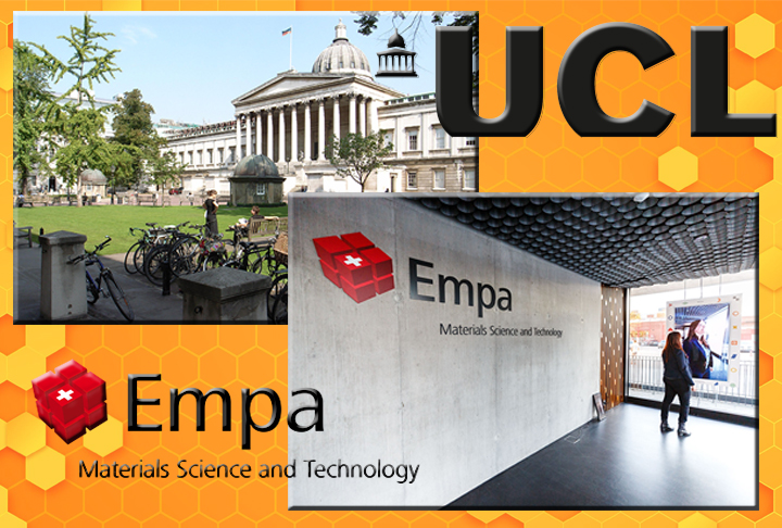 Em 2022, pesquisadores da University College London e da Empa - Materiais e Tecnologias para um Futuro Sustentável - fazem testes com drones colaborativos inspirados no comportamento das abelhas. -Steve Cadman - Wikimédia Commns, Divulgação UCL, Divulgação e Facebook Empa